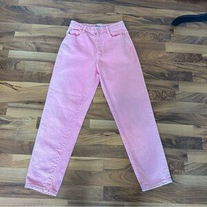 Zara Pink Straight Leg Women's Jeans